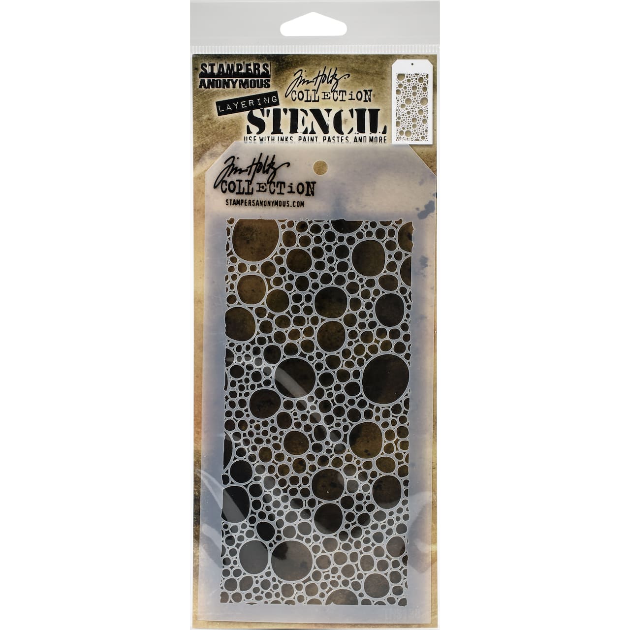 Stampers Anonymous Tim Holtz&#xAE; Bubbles Layered Stencil